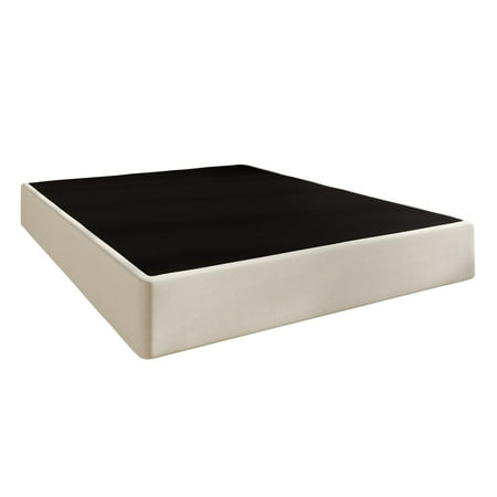 ( incomplete) CraftPorch Upholstered Linen Metal Box Spring Grey - King