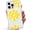 Cute Summer Fruit, variant on Orange White Striped Hibiscus Flower Transparent Phone Case for iPhone Xs Max 6.5'' - Cute Tropical Floral Clear Protective Cover, Slim Shockproof TPU Case for Women Girls
