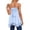 Light Blue, variant on Women's Chiffon Cami Tank Tops, V-Neck Ruffle Spaghetti Strap Blouses, Casual Loose Flowy Tops Beige XL