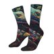 thumbnail image 1 of Fotbe Colorful Patterned Snake Calcetas Largas con Estampado para Hombre y Mujer – Calcetas de Compresión Transpirables y Elásticas, Viajar y Uso Diario Talla 5-11, 1 of 6