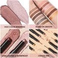thumbnail image 6 of FOCALLURE (2 Pcs) 2 in 1 Eyeshadow and Eyeliner Pen，Waterproof Eyeshadow Stick, Silky Peach, 6 of 8