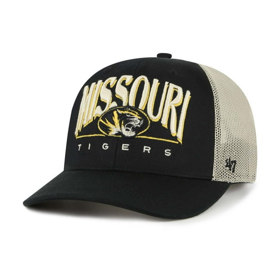 Men's '47 Black Missouri Tigers Arid Adjustable Trucker Hat