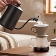 thumbnail image 4 of Apeya Black Coffee Kettle Flow Control Valve, Adjustable Gooseneck Drip Pour Over Regulator, 90 Degree Narrow Spout Water Controller Kit for Home Baristas, 4 of 9