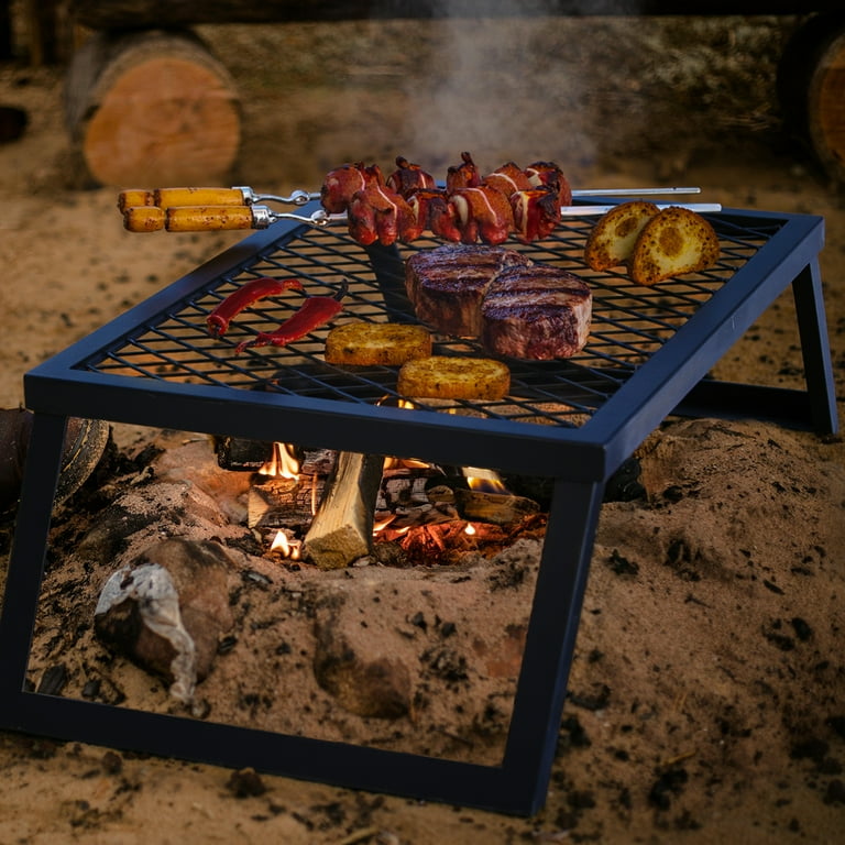 Ozark Trail Heavy Duty Portable Camp Fire Grill with Folding Legs