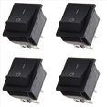 thumbnail image 1 of 4X Interruptor Basculante CA 250V 16A 4 Pin ON/OFF I/o 2 Posicion DPST 28x21mm, 1 of 4