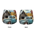 thumbnail image 3 of KLL Vintage Truck Farm Scene Pattern Shorts Women,Athletic Shorts High Waisted Running Shorts Pocket Sporty Short Gym Elastic Workout Shorts-Medium, 3 of 7