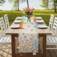 thumbnail image 4 of Table Runners 70 Inches Long Dress Scarves, Colorful Floral Farmhouse Coffee/Dining/Kitchen Table Decor, Holiday Table Runner, Farmhouse Country Dragonfly Butterfly Flower 13x70 Inch, 4 of 9