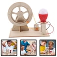 thumbnail image 2 of Wooden Hand Crank Generator for Kids Science Education DIY Assembly Toy 6.5x4.5 Inches, 2 of 9