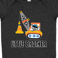 thumbnail image 4 of Inktastic Little Brother Construction Truck Boys Boys Baby Bodysuit, 4 of 5