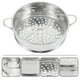 thumbnail image 3 of BRIGHTFUFU Canasta para vaporera de alimentos de 20 cm, asas prácticas de acero inoxidable, vaporera, rejilla de vaporizador de bollos útil para el hogar, cocina, restaurante (plateado), 3 of 7