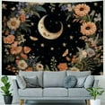 thumbnail image 4 of Creowell  Vintage Moon Boho Tapestry for Bedroom Aesthetic,  Bohemian Floral Butterfly Tapestries Wall Hanging, Botanical Flower Plants Tapestry Backdrop for Living Room Dorm  60x50inch, 4 of 6