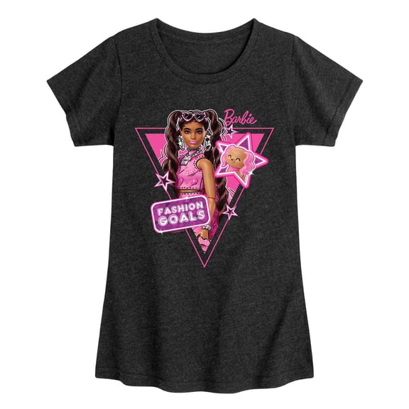 Barbie - Fashion Goals  - Girls Fitted Short Sleeve Graphic T-Shirt