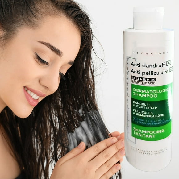 Dercos Shampoo Green-1 Bottle of Shampoo-Hair Care-Anti Shampoo Flaky And Recurring And Itchy Scalp Color Shampoo with 2X Less Breakage Suitable for All Hair Types (200ml/6.76Oz)-Green