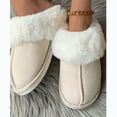 thumbnail image 5 of Women's Slippers Fluffy Cozy Fashion Slippers Warm Soft House Slippers Brown Winter Shoes For Women, 5 of 10