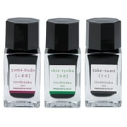 Namiki Pilot Iroshizuku Mini Bottled Ink - Black & Green & Purple - 3-Pack Fall Set