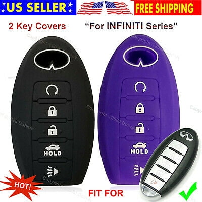 2pcs 5B Silicone Cover Holder Protector Case Fob Entry Holder for Infiniti Key