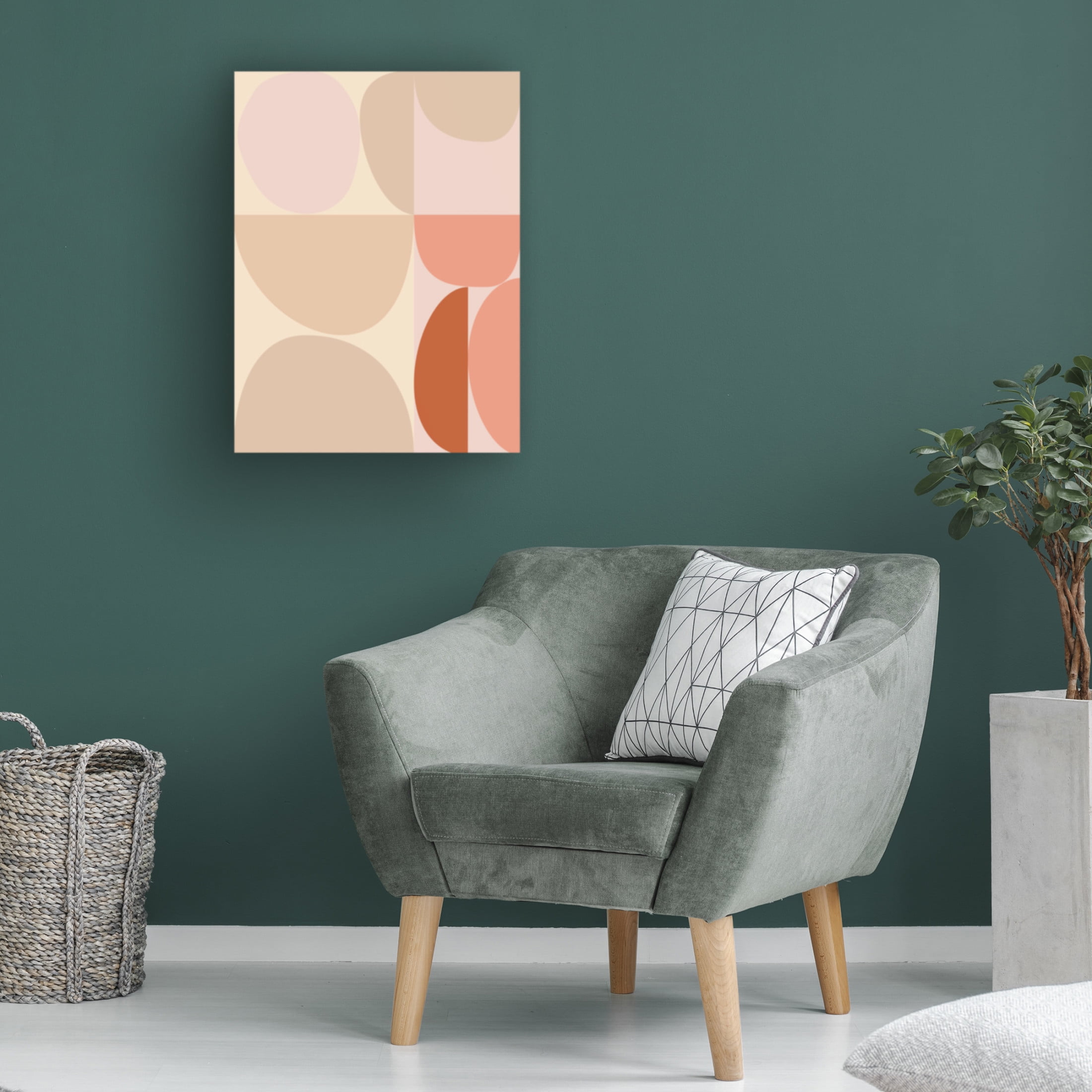 Trademark Fine Art Ana Rut Bre Mid Century Pastel 16 Canvas Wall Art