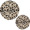 thumbnail image 7 of SKYSONIC Leopard Skin Vintage Pot Holders Trivets, 2 Pcs Heat Resistant Trivets,Retro Style Cotton Thread Weave Mats for Hot Pads Pans Pot Bowl Teapot for Kitchen Decor, 7 of 7