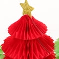 thumbnail image 4 of SEWACC 6 Pcs Ornements Pailletés Décorations de Noël en Papier Rouge, 4 of 8