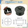 thumbnail image 2 of Uxcell Wire Rubber Grommets Desk Grommet Cable Grommet Hole Cover Cord Organizer Cable Pass Through for Office Home Table Black 4/5 Inch, 2 of 6