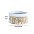 thumbnail image 2 of GadgetVLot Tassel Storage Basket Cosmetic Remote Control Entrance Sundries Cotton Thread Storage Box, 2 of 15