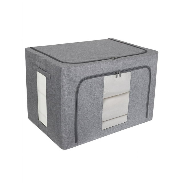Caja organizadora multiusos AG BOX 42 x 60 x 40 cm set de 2 piezas color gris.