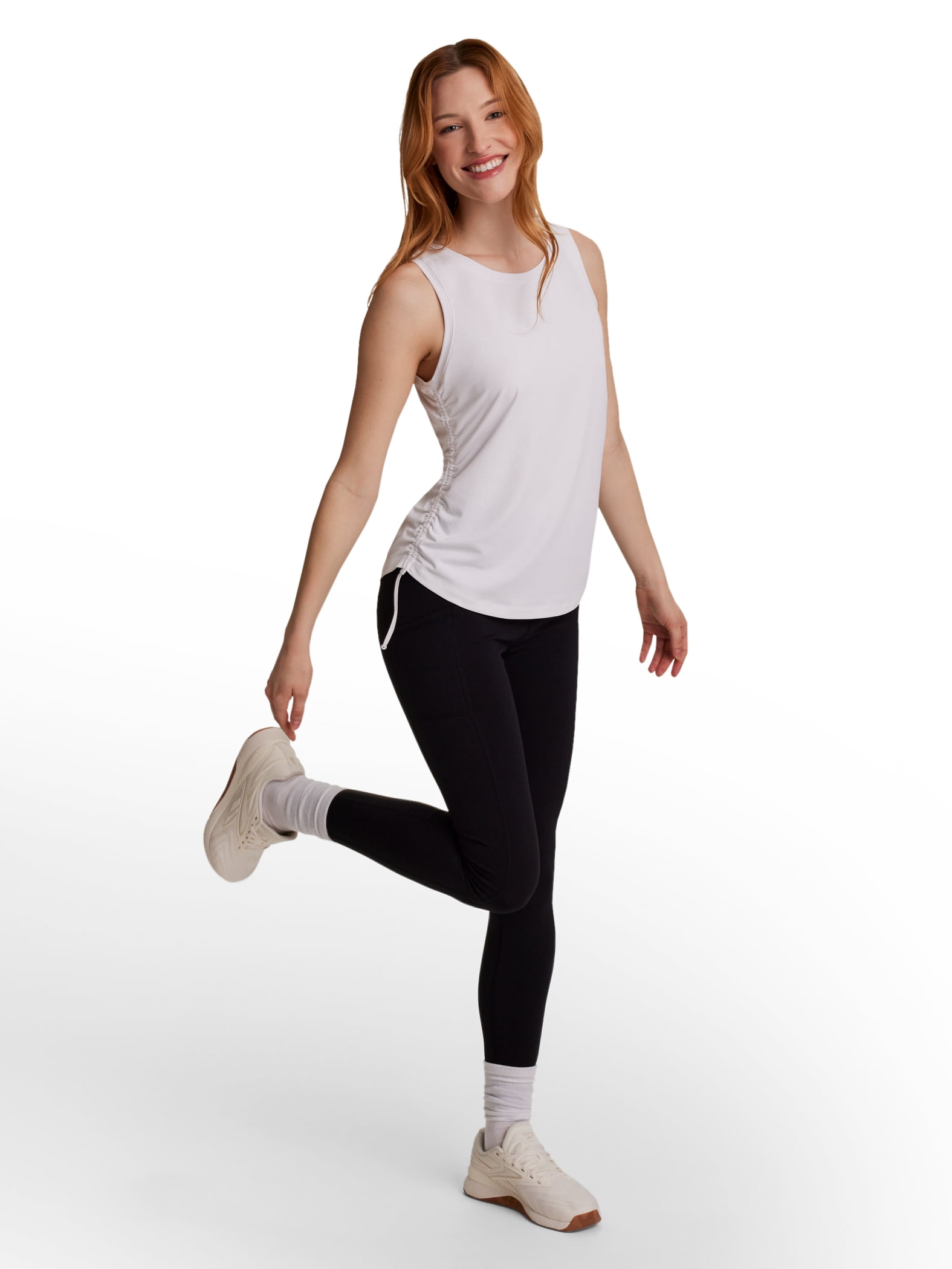 Reebok Women's Swift Ruched Tank Top, Sizes XS-XXXL
