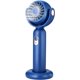 thumbnail image 1 of Mini ventilador portátil, ventilador de mano con rotación de 130° y 3 velocidades, ventilador de escritorio con base, ventilador pequeño recargable por USB, azul, 1 of 5