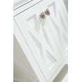 thumbnail image 5 of Wimbledon 24" White Bathroom Vanity with White Stripes Marble Countertop, 5 of 5
