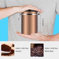 thumbnail image 4 of Yosoo Coffee Container Large Airtight Stainless Steel Black Kitchen Sotrage Canister 4 Colors, 4 of 6