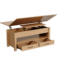thumbnail image 1 of Yiwa 40" Convertible Lift Top Coffee Table, Multi-Functional Design with Hidden Storage and Drawers for Sofa and Gaming, 1 of 8