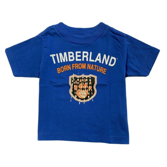 TIMBERLAND BOYS SHIRT - NATURE SZ 6 9 MONTHS BLUE- TOP TEE GRAPHIC KIDS TODDLERS