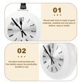 thumbnail image 4 of 1 Set Wall Clock Metal Round Frying Pan Kitchen Wall Clock Home Decor No Battery, 4 of 8