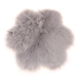 thumbnail image 2 of Alfombra de pelo sintético, cojín de yoga peludo, esterilla de meditación Gris, 2 of 4