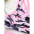 thumbnail image 3 of MSemis Kids Girls 2 Piece Tankini Swimsuit Bikini Set Racerback Tank Top Shorts Camouflage Pink 16, 3 of 6