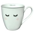 thumbnail image 1 of The Pretty Eyes Twinkle Twinkle Big Lash Mug, 13 1/2 Fluid Ounces, White Porcelain, 13.5 Fluid Ounces, 4 Inches Tall, Dishwasher Safe, 1 of 1