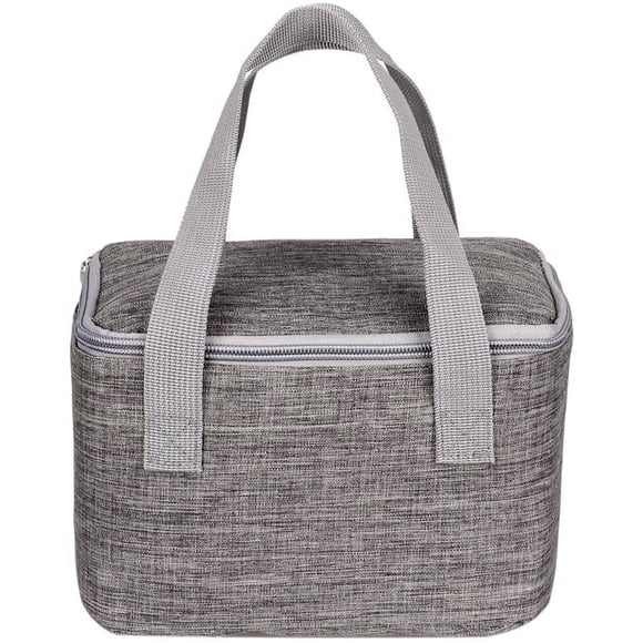 Cooler Bag Insulated Bag Lunch Bag for Work School Picnic Shopping On the Go Grocery Transport, Grey