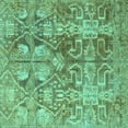 thumbnail image 1 of Ahgly Company Indoor Square Persian Turquoise Blue Traditional Area Rugs, 8' Square, 1 of 4