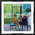 thumbnail image 5 of Art.com Poolside Piano Practice, June 11, 1960 Giclee Print by George Hughes, Black Frame Wall Art, 21" x 21", 5 of 5