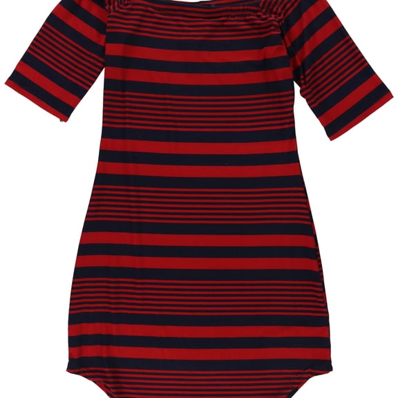 Derek Heart Womens Striped Bodycon Dress, Red, Juniors, Small