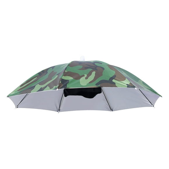 Rvkxad 69cm Head Mounted Umbrella Hat, Hands Free Sun Rain Protection, Adjustable Brim Fishing Hat, Outdoor Activity Gear
