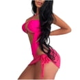 thumbnail image 4 of Women's V Neck One Piece Swimsuit, Tummy Control Bathing Suits with Full Coverage, Modest Swim Dress for Beach Vacation Pool Summer, 4 of 7