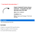 thumbnail image 2 of Engine Crankshaft Position Sensor Connector - Compatible with 2007 Mercedes-Benz S65 AMG, 2 of 2