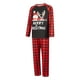 thumbnail image 3 of Conjunto de pijamas navideños a juego para toda la familia de Fiomva, para adultos y niños, con estampado de ciervos y pantalones a cuadros, ropa de dormir, 3 of 8