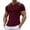 Red, variant on Oplxuo Henley Shirts for Men Short Sleeve Casual Muscle Fit Button Down Shirt Summer Beach Lightweight Sport Hippie Tshirts
