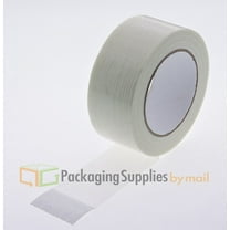 SSBM 3/4" x 60 Yards (180 Ft) Filament Tape, 4.8 Mil, Fiberglass Reinforced, Clear, 96 Rolls
