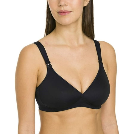 

ANITA Black Seamless Spacer Non-Wire Plunge Nursing Bra US 38G UK 38F