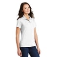 thumbnail image 4 of Port Authority Women's Comfortable Pique Polo Shirt_White_Medium, 4 of 6