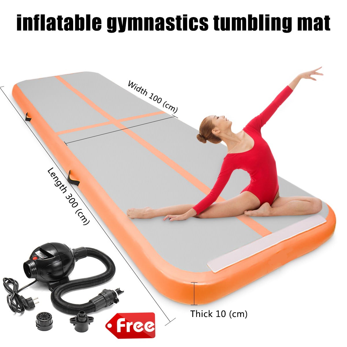 Clearance Inflatable Gymnastics Tumbling Mats Air Track Floor