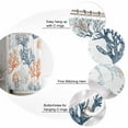 thumbnail image 5 of 60x72 Inch Shower Curtains for Bathroom Orange Ocean Coral Fabric Bath Curtain Decor Retro Coastal Ombre Blue Gradient Waterproof Restroom Curtains Shower Set Accessories with 12 Hooks 60 Inch, 5 of 6